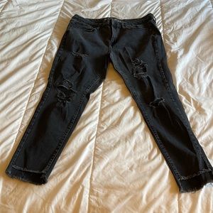 Plus size Black power stretch skinny jeans